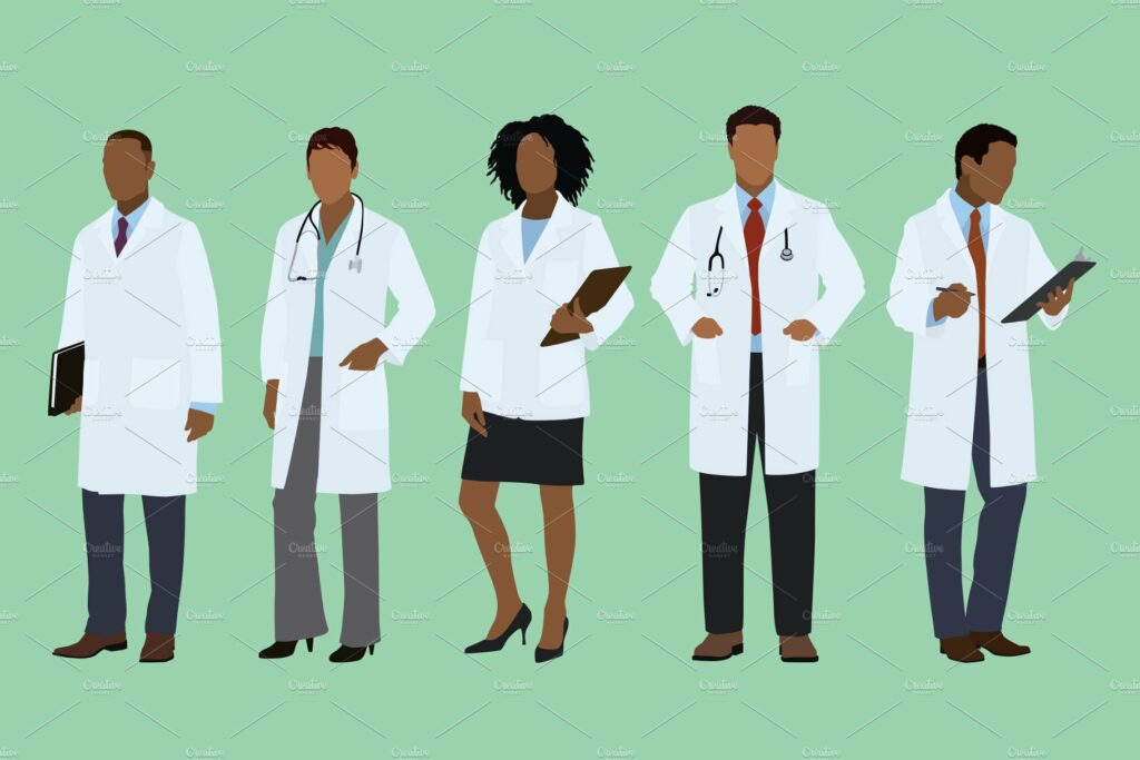 Black Doctors Male and Female – MasterBundles