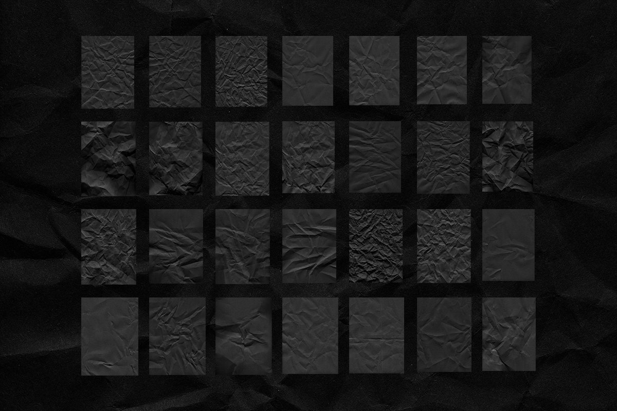 8K Destroyed Black Paper Textures preview image.