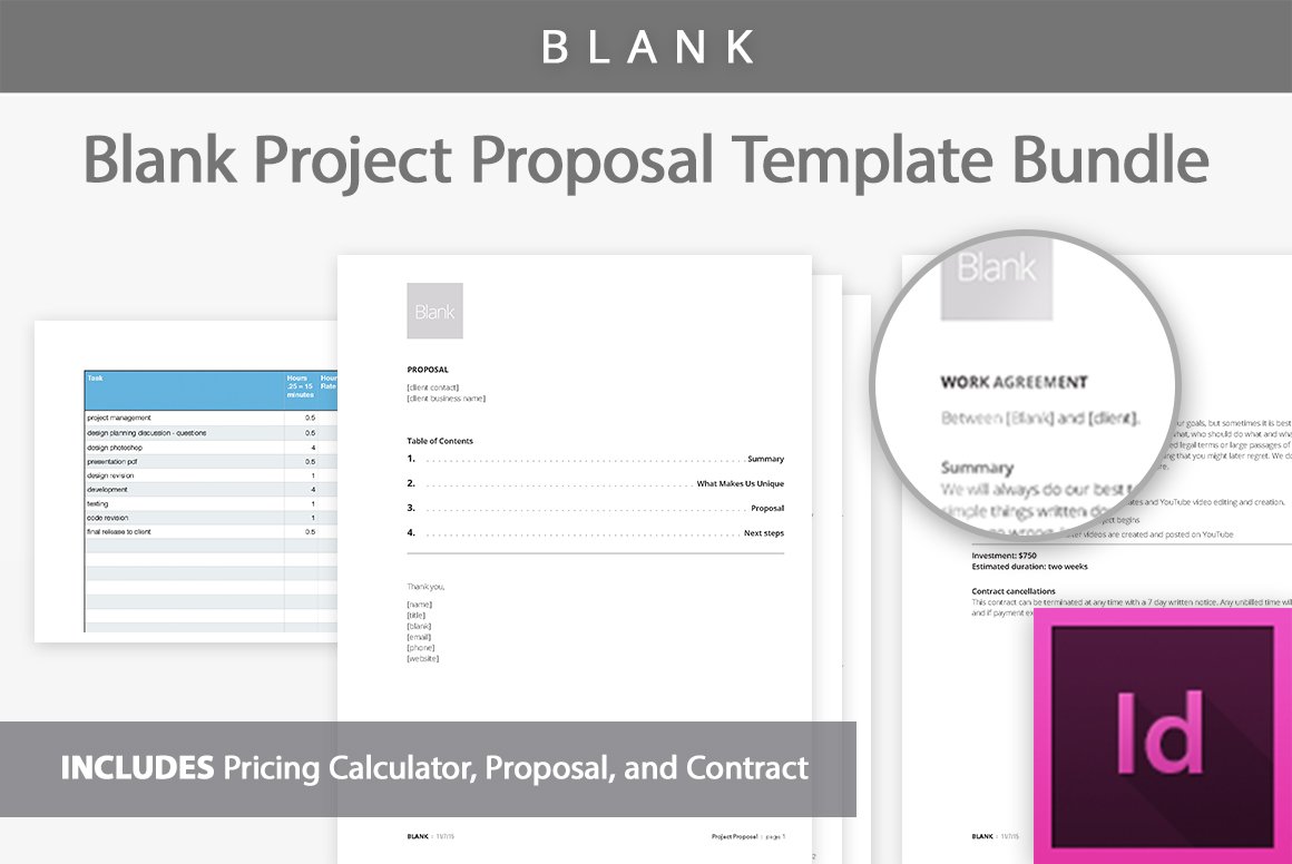 [Blank] Project Proposal Templates cover image.