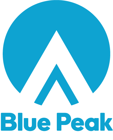 The blue peak logo.