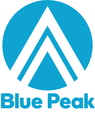 The blue peak logo.