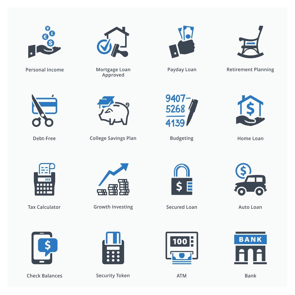 Personal & Business Finance Icons 2 preview image.