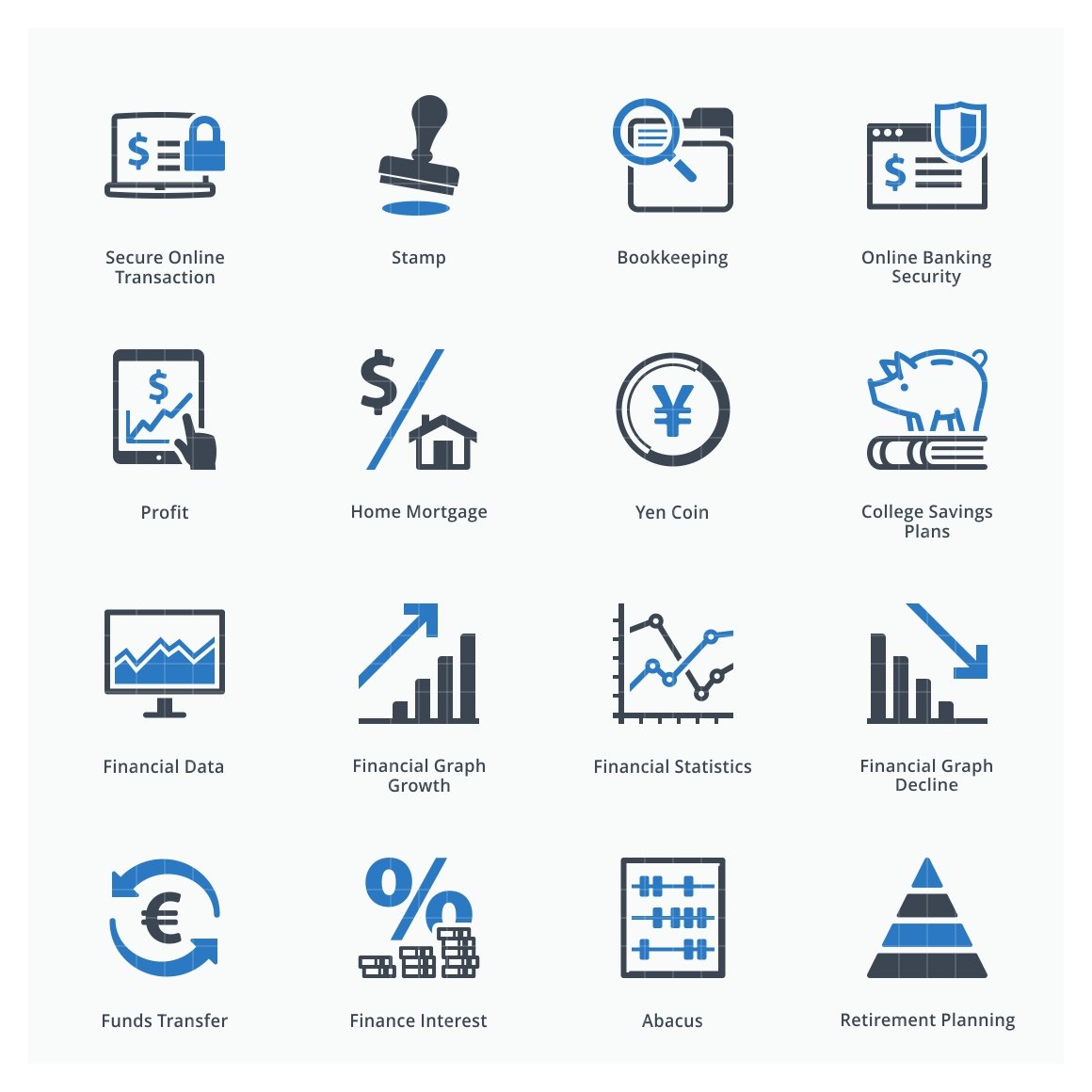 Personal & Business Finance Icons 3 preview image.