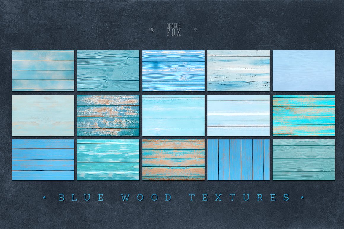 46 Blue wood textures preview image.