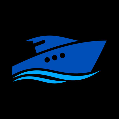 Creative Boat logo design, Vector design template cover image.