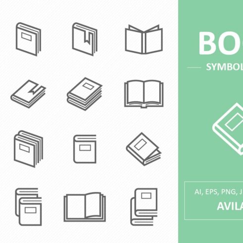 Book Symbol Icons cover image.