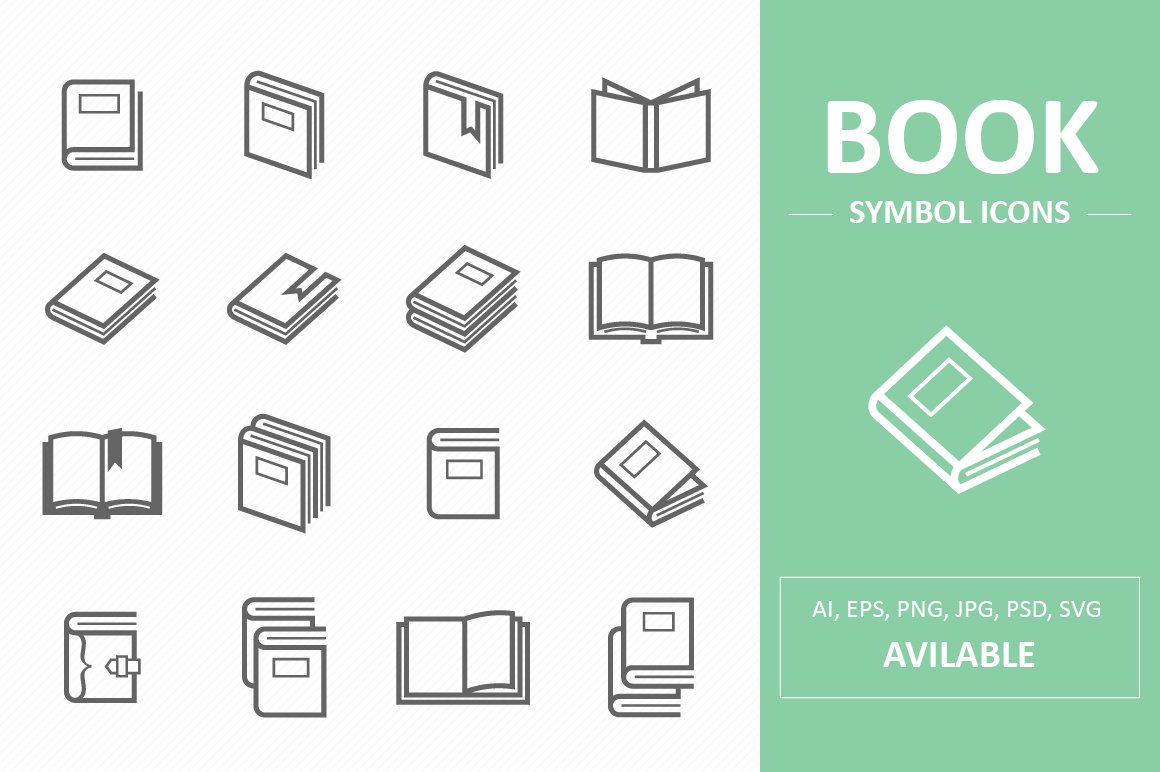 Book Symbol Icons cover image.