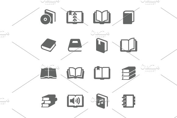 Books icons cover image.