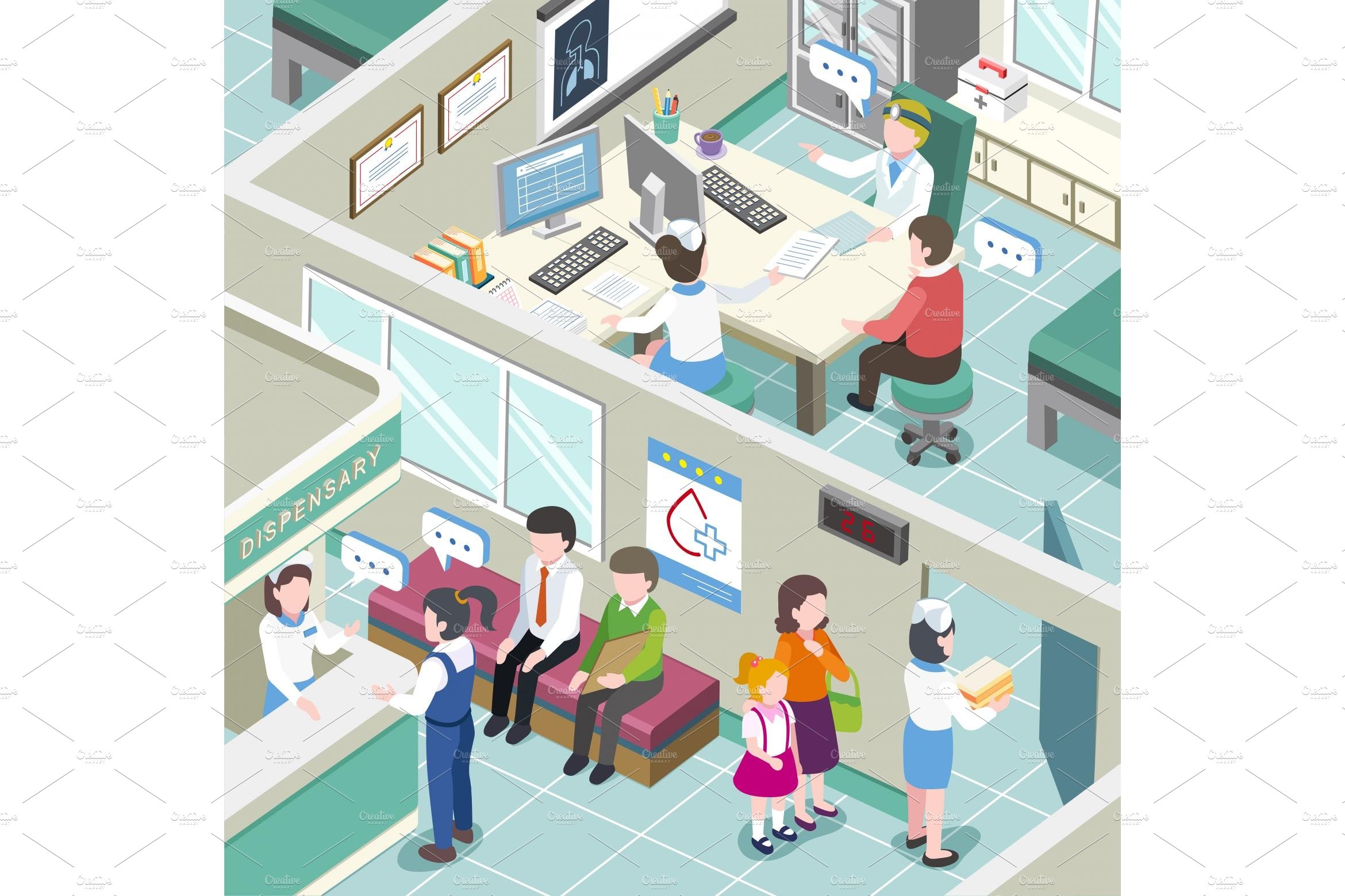 medical clinic interior cover image.
