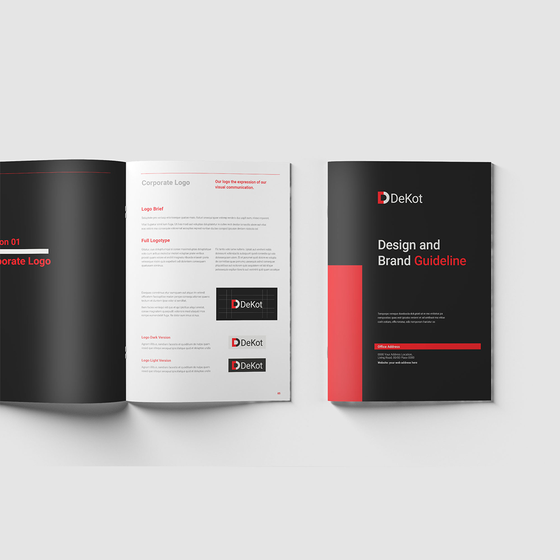 Brand Manual & Design Guidelines cover image.