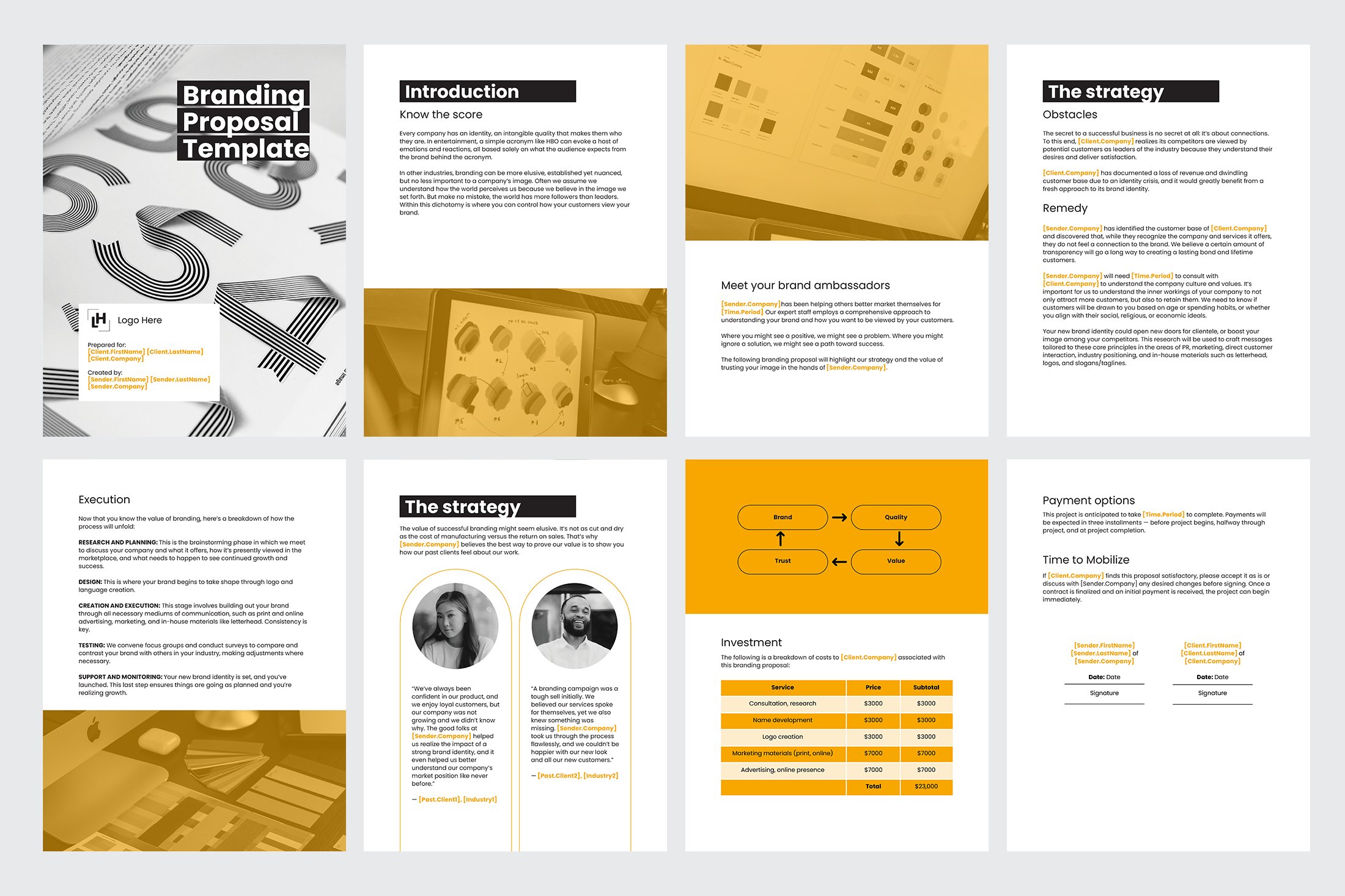 Business Proposal Template for CANVA & ILLUSTRATOR Proposal Template, Easy  to Use, Modern Template, Business Proposal, Brief Proposal 