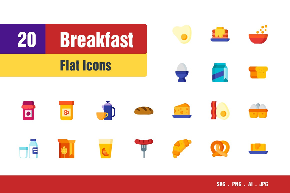 Breakfast Icons cover image.