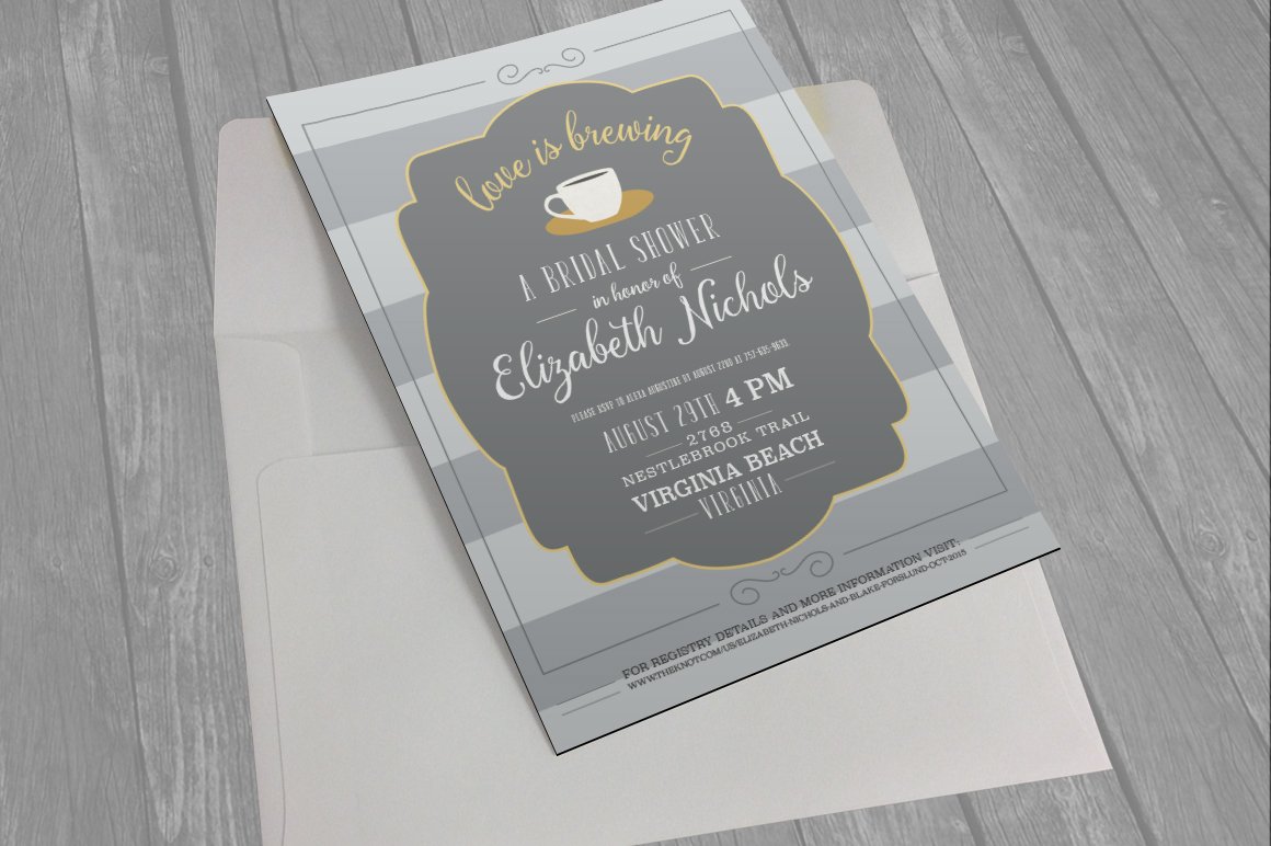 Bridal Shower Invitation preview image.