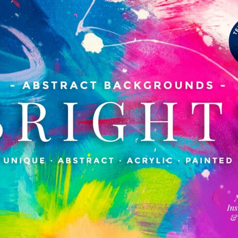 Bright Abstract Backgrounds cover image.