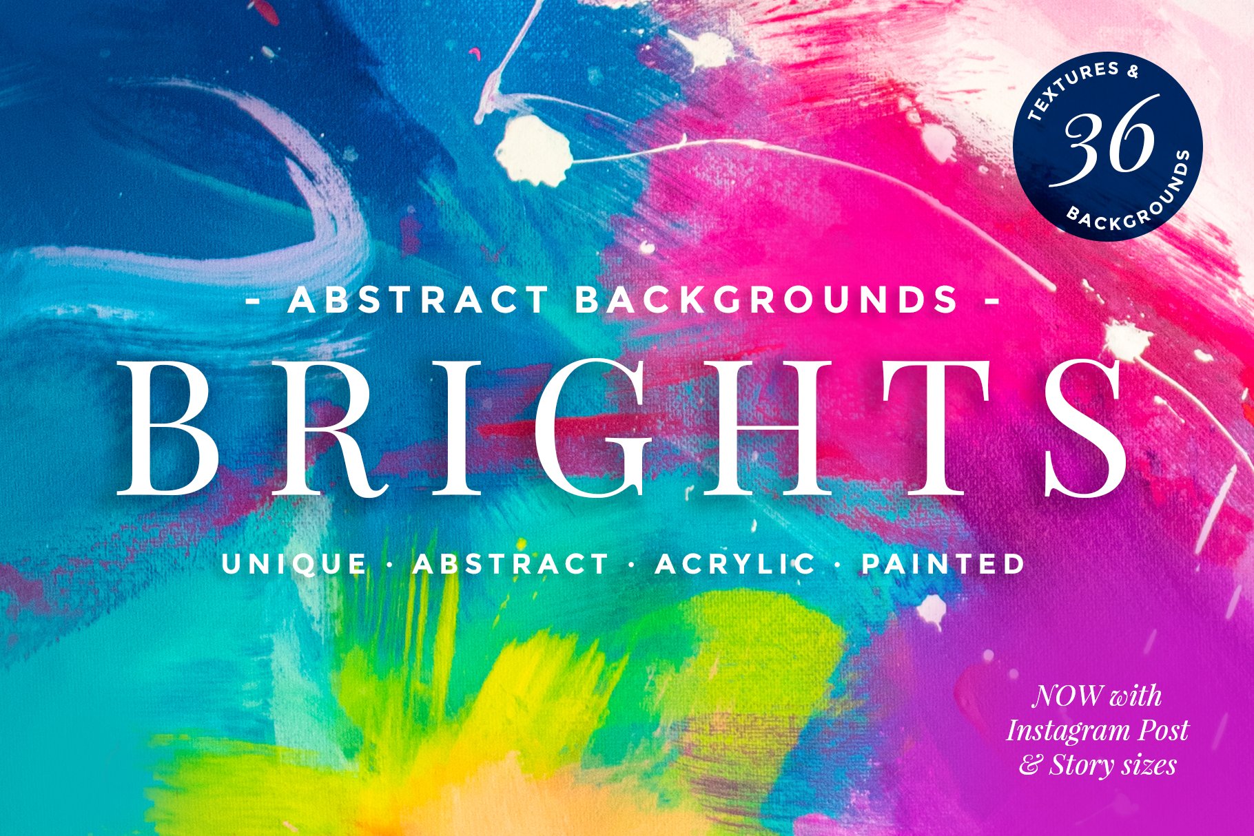 Bright Abstract Backgrounds cover image.