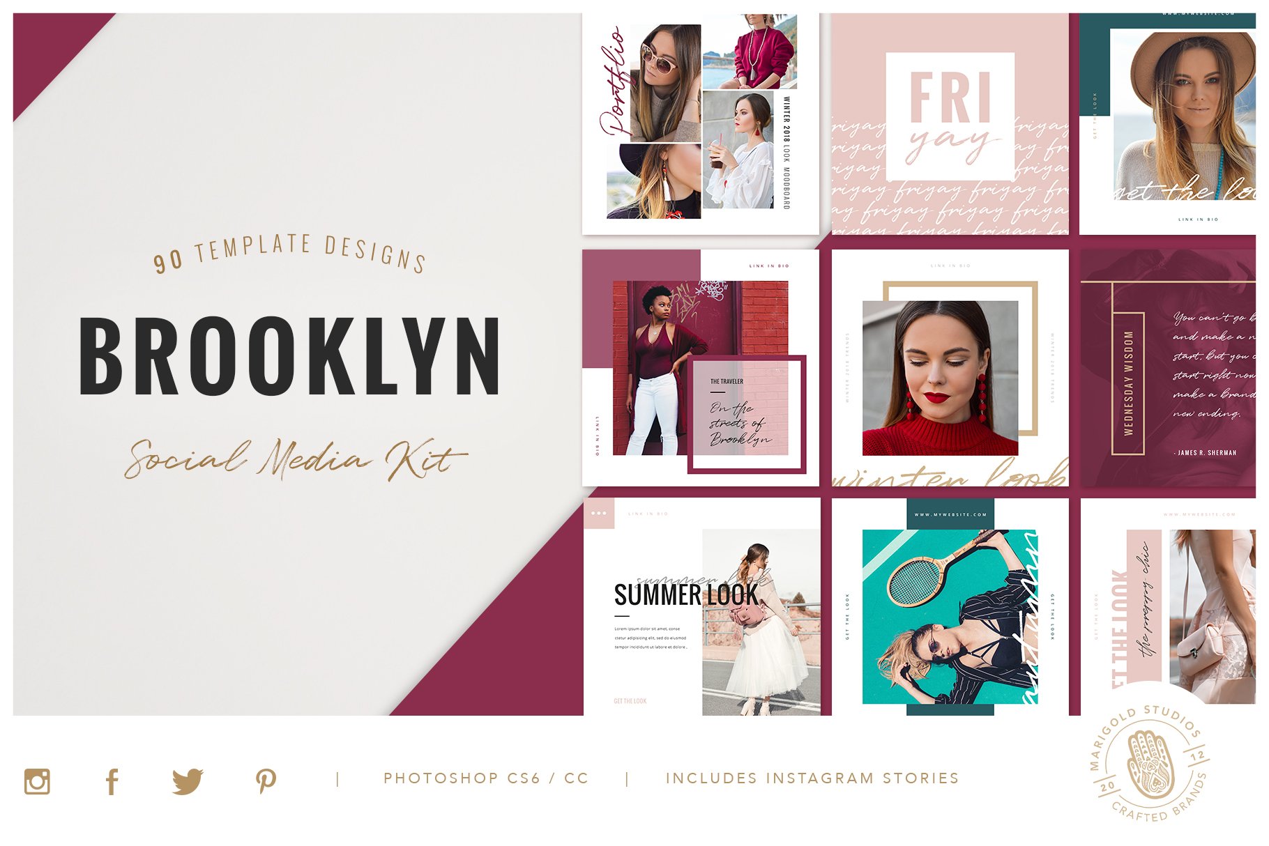 BROOKLYN | Social Media Pack cover image.