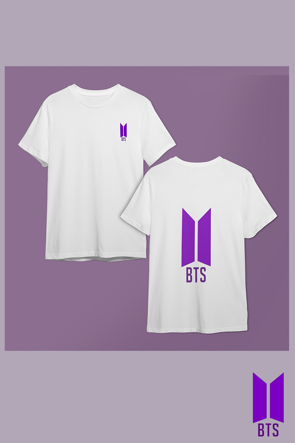 BTS t-shirt design pinterest preview image.