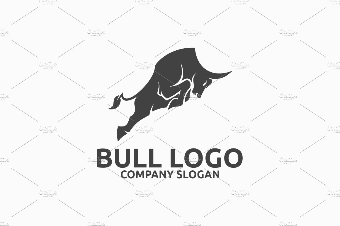Bold Bull Logo Template #69414 - TemplateMonster | Bull logo, Logo  templates, Pet logo design