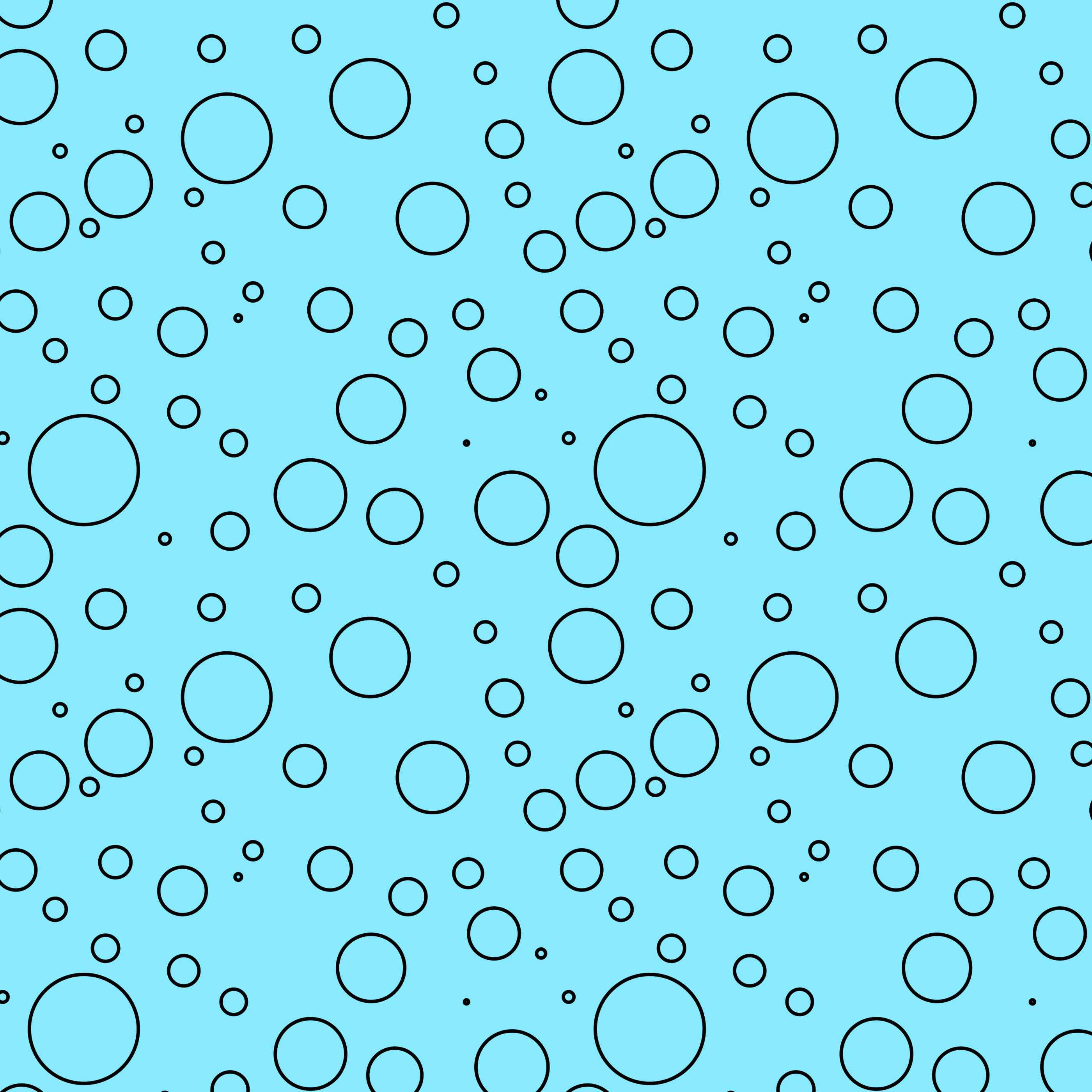Lot of bubbles on a blue background.