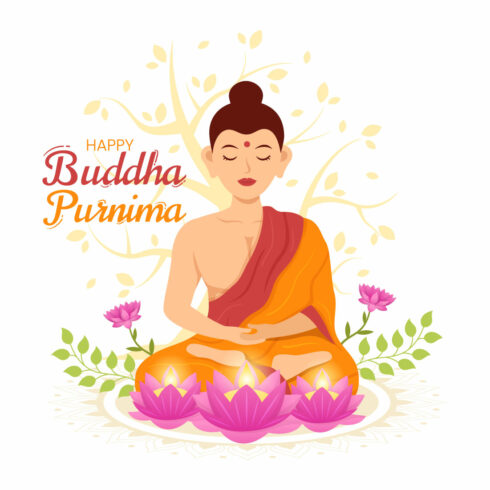 14 Happy Buddha Purnima Illustration cover image.