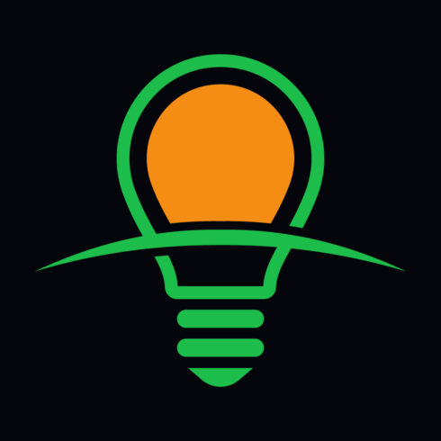Light Bulb logo design, Vector design concept cover image.