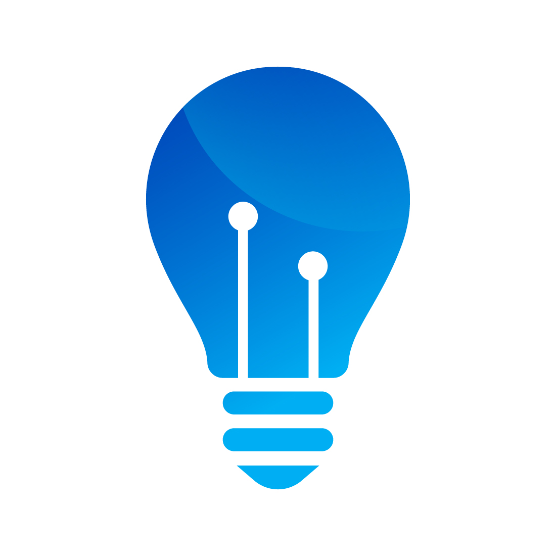 Light Bulb logo design, Vector design concept preview image.