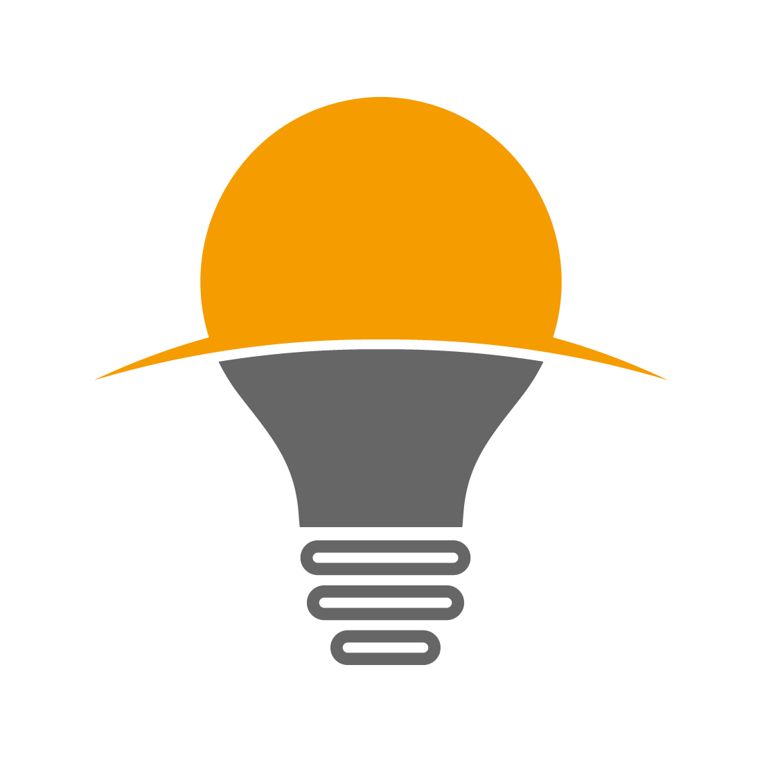 Light Bulb logo design, Vector design concept preview image.