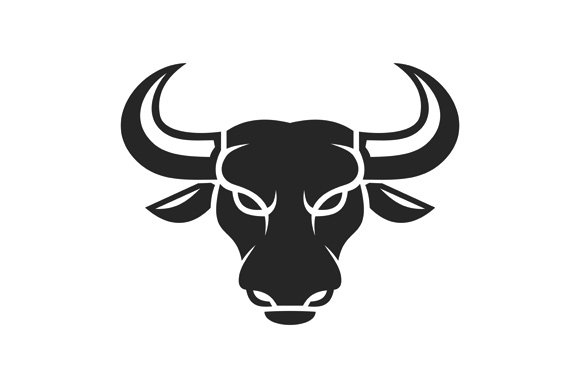 Bull Face Logo. Business Icon Set preview image.