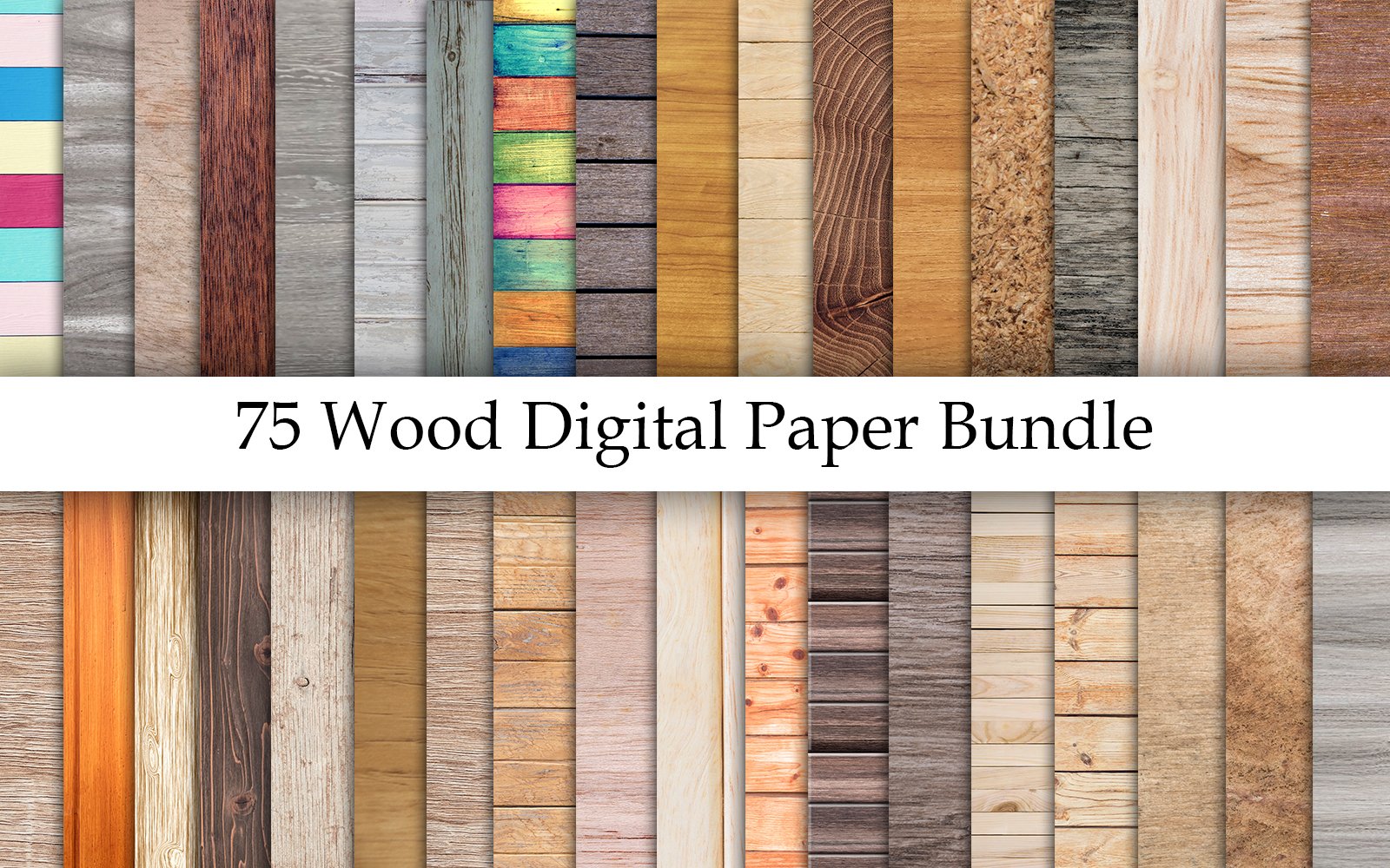 Wood Digital Paper, Wood Background cover image.