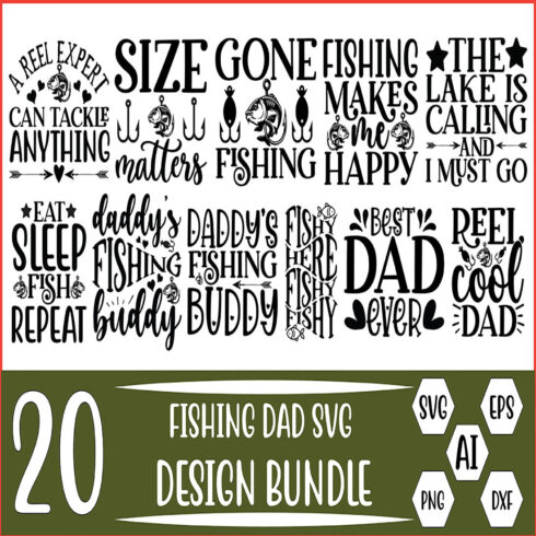 Fishing Svg Bundle,Fish Svg,Dad Svg,Funny Quotes Svg,Fishing Rod Svg ...