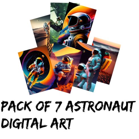 Bundle of Astronaut Digital Art cover image.