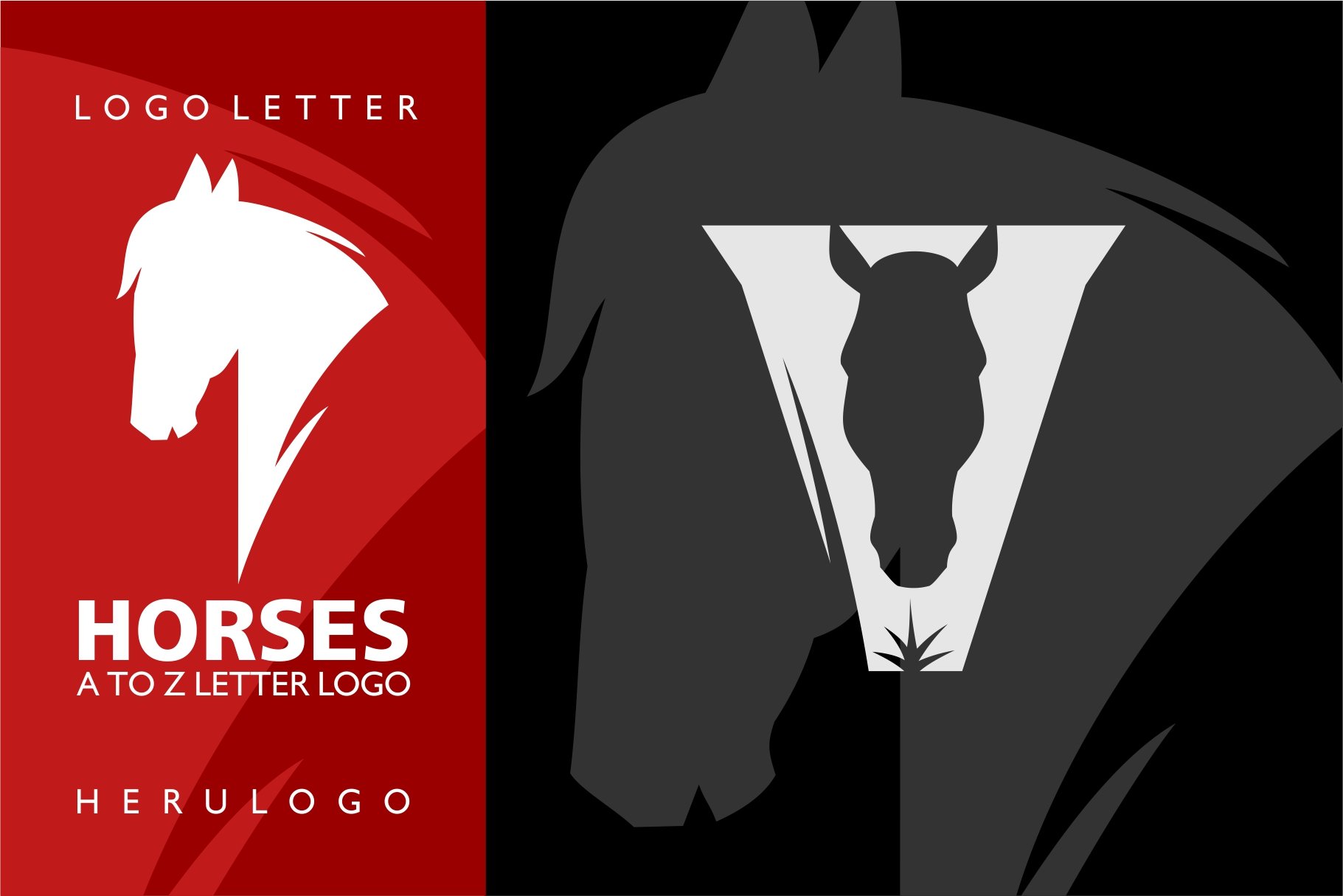 bundle horse logo letter 5 393