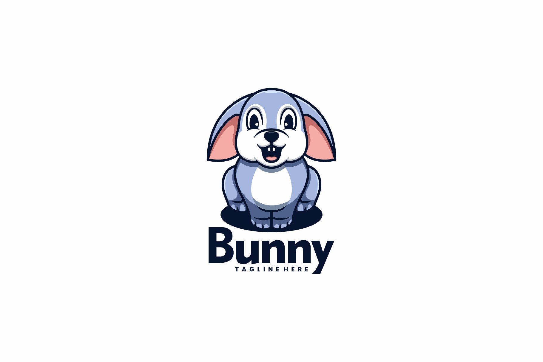 Bunny Mascot Cartoon Style. cover image.