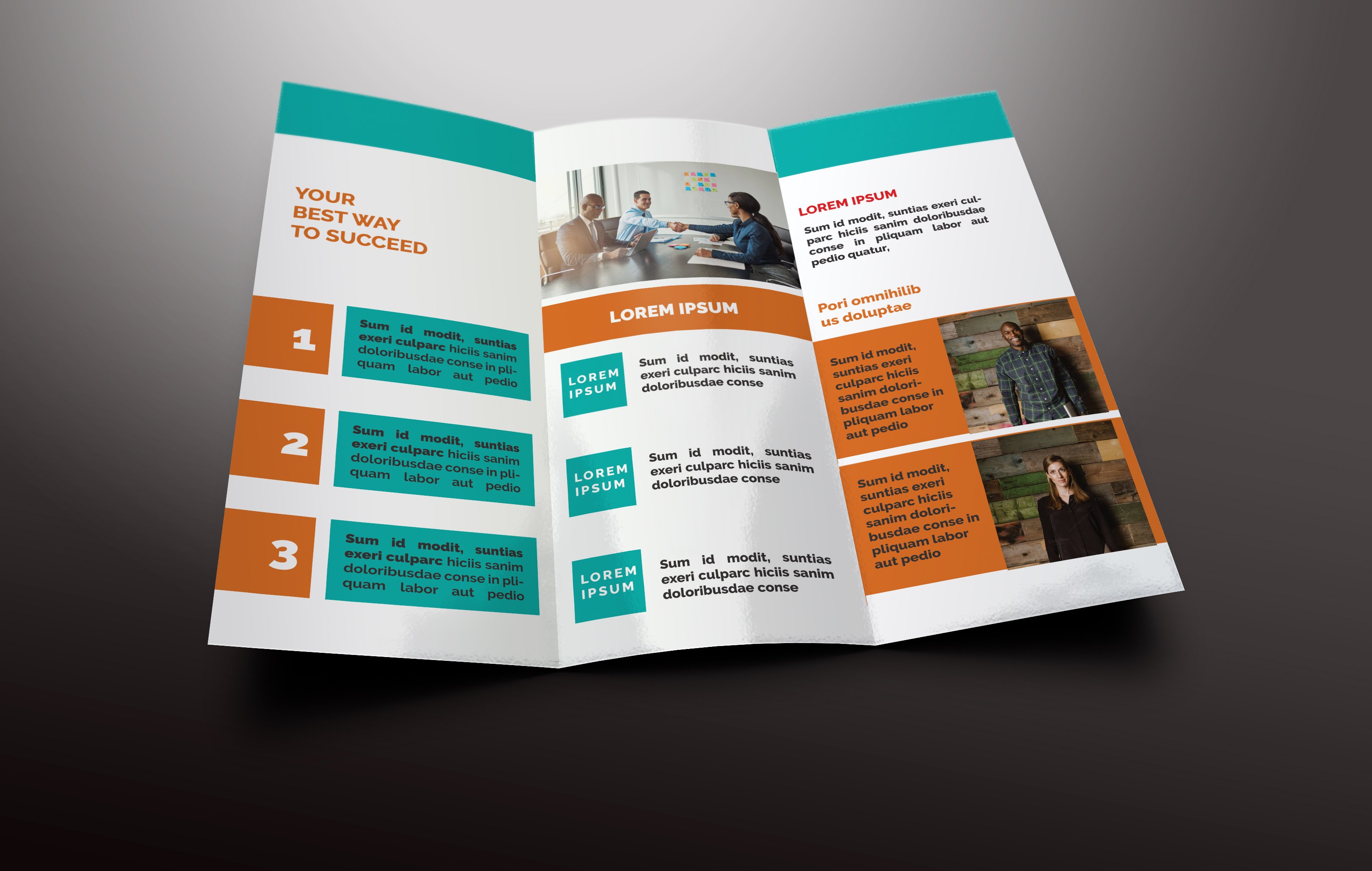 Business Trifold Brochures preview image.