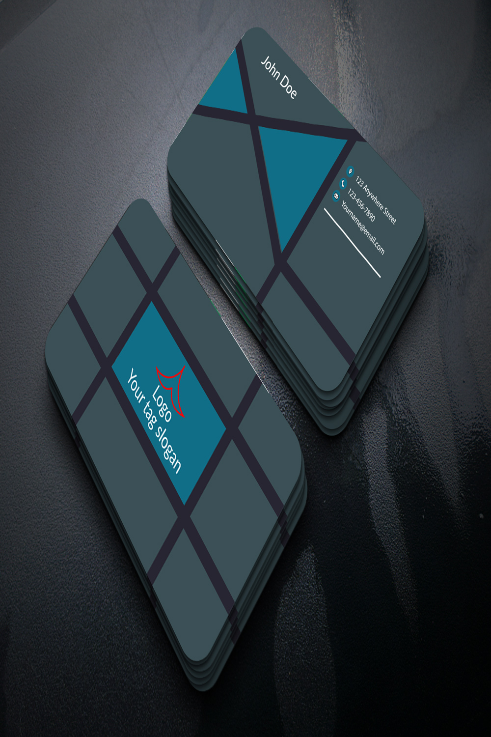 Business card pinterest preview image.