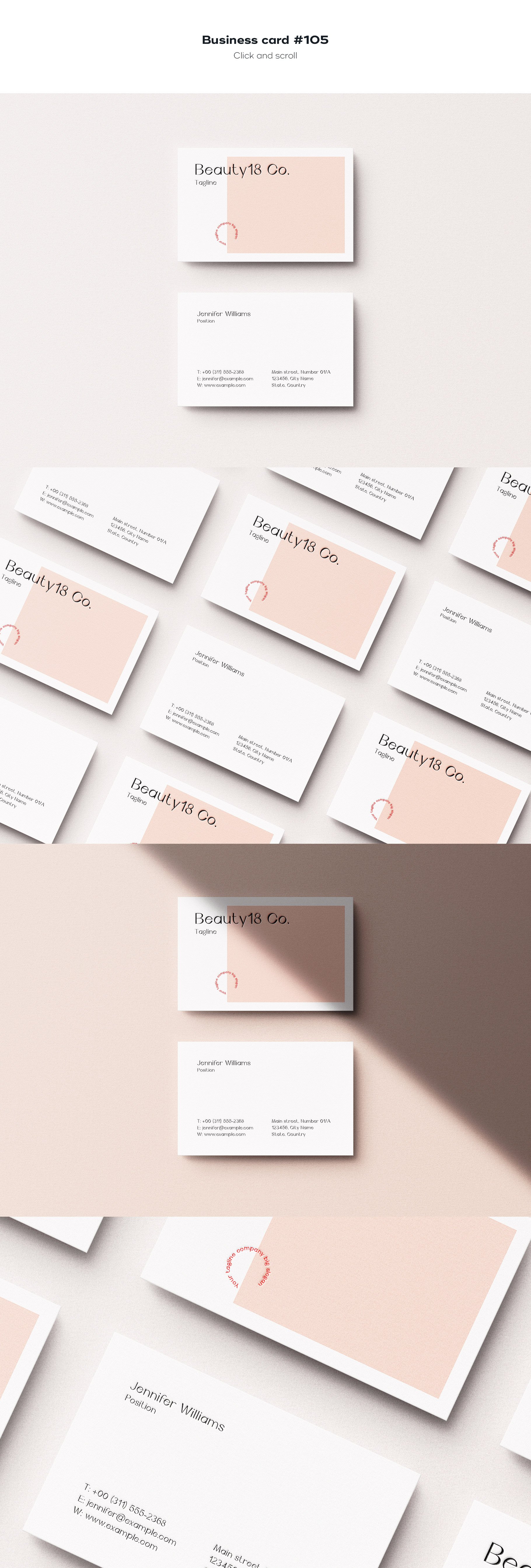 business card 105 754