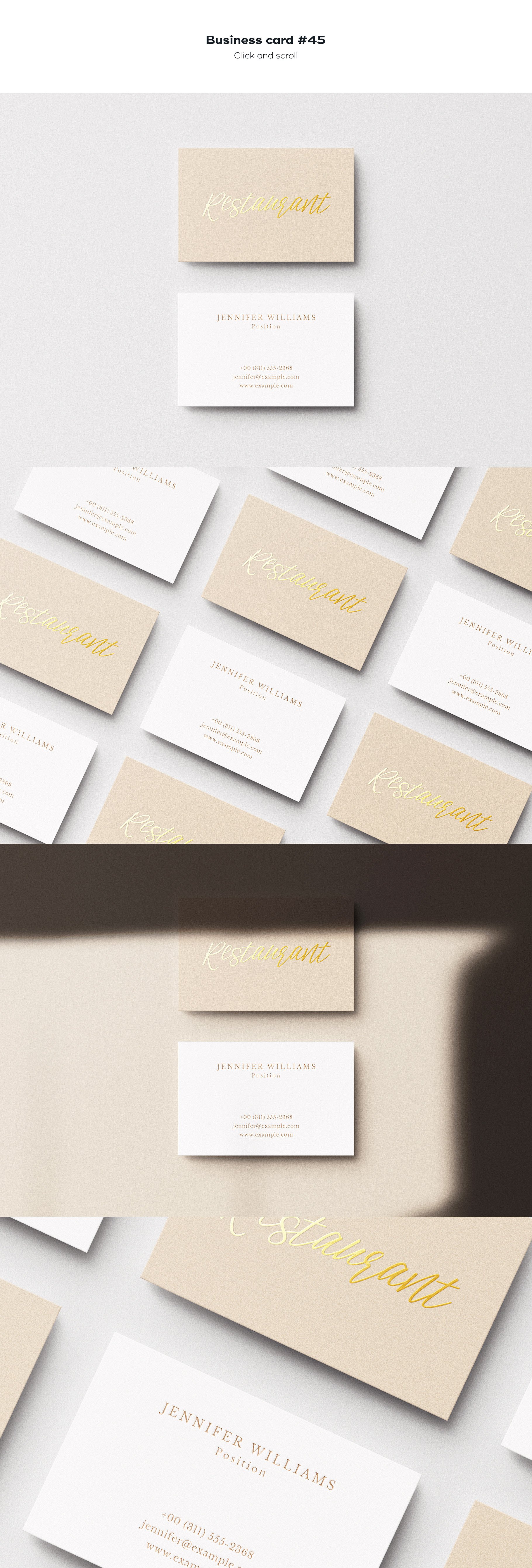 business card 45 840
