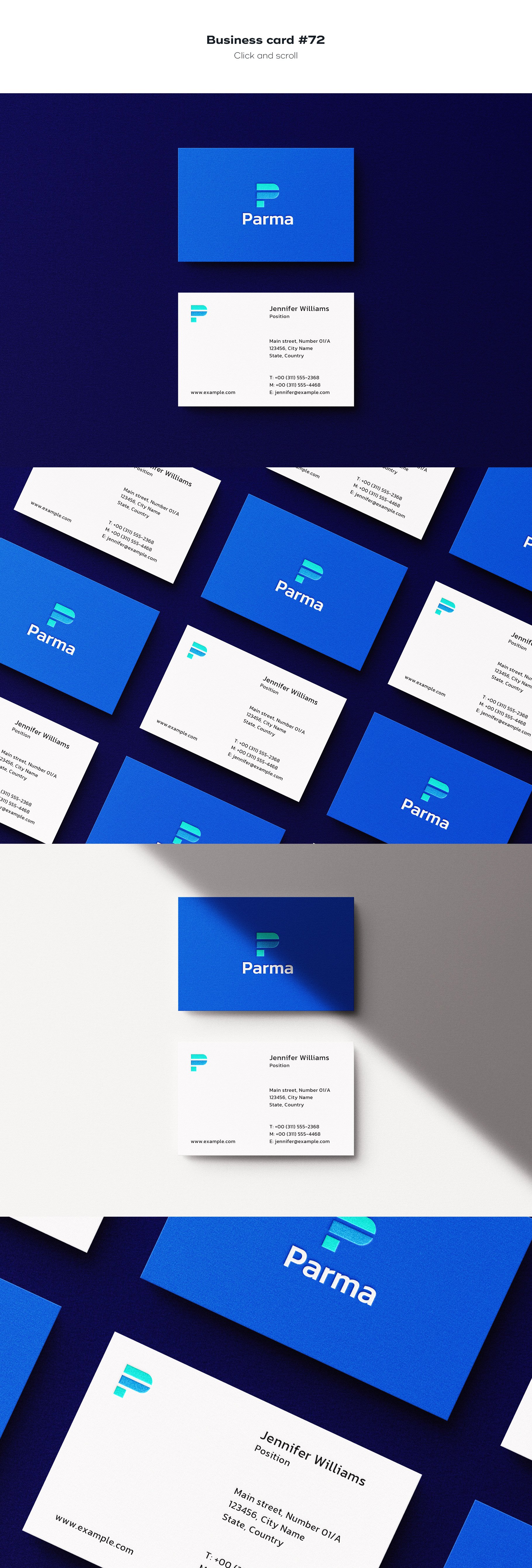 business card 72 125