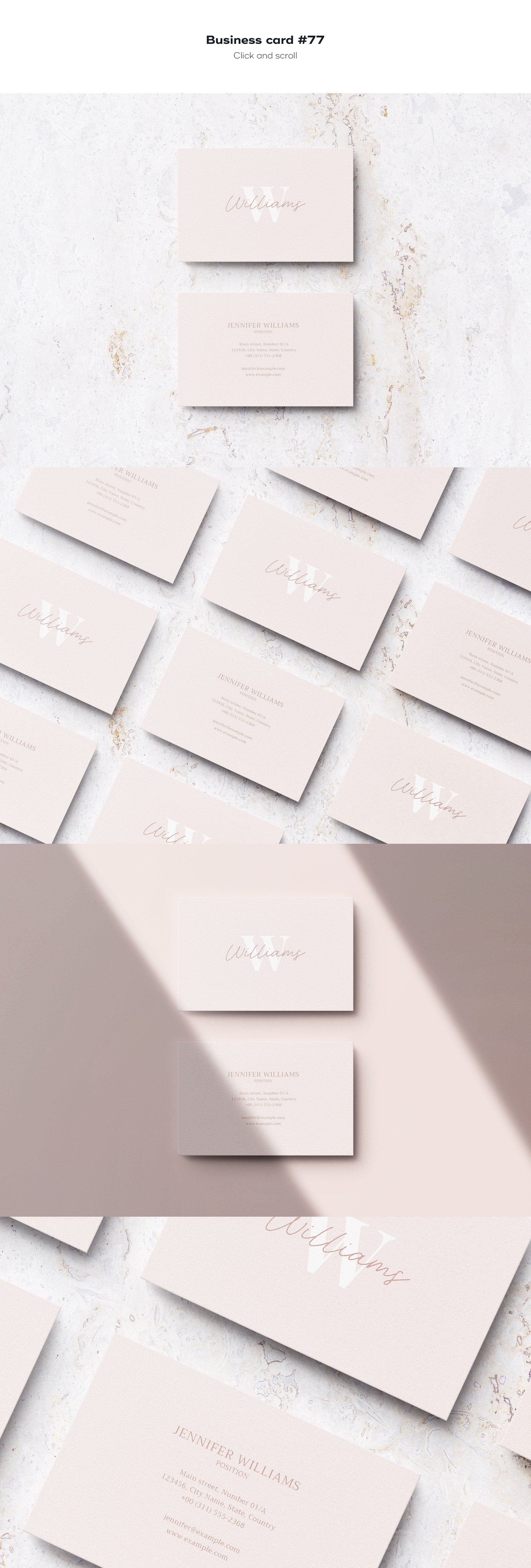 business card 77 262