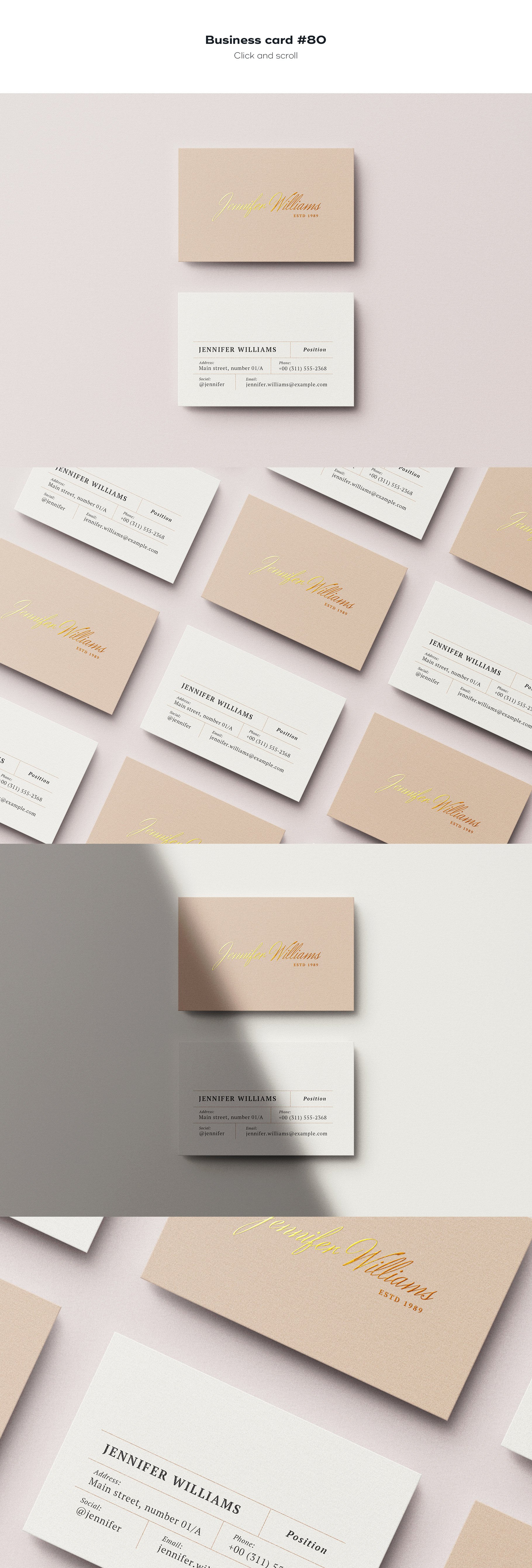 business card 80 585