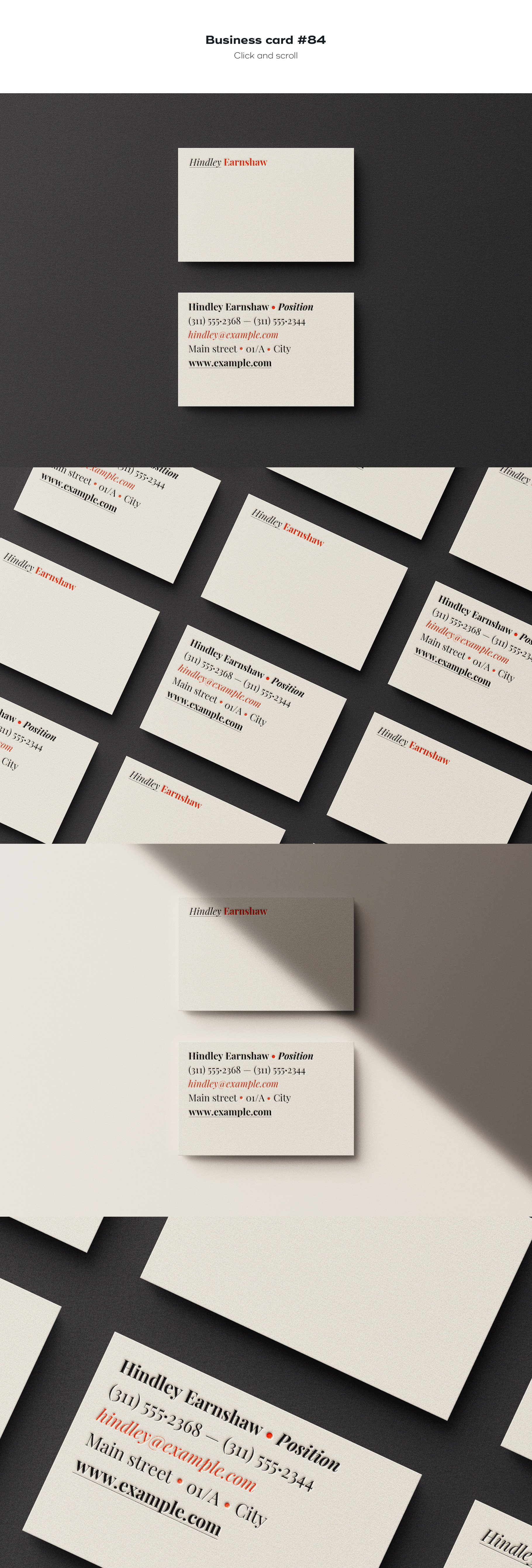 business card 84 433