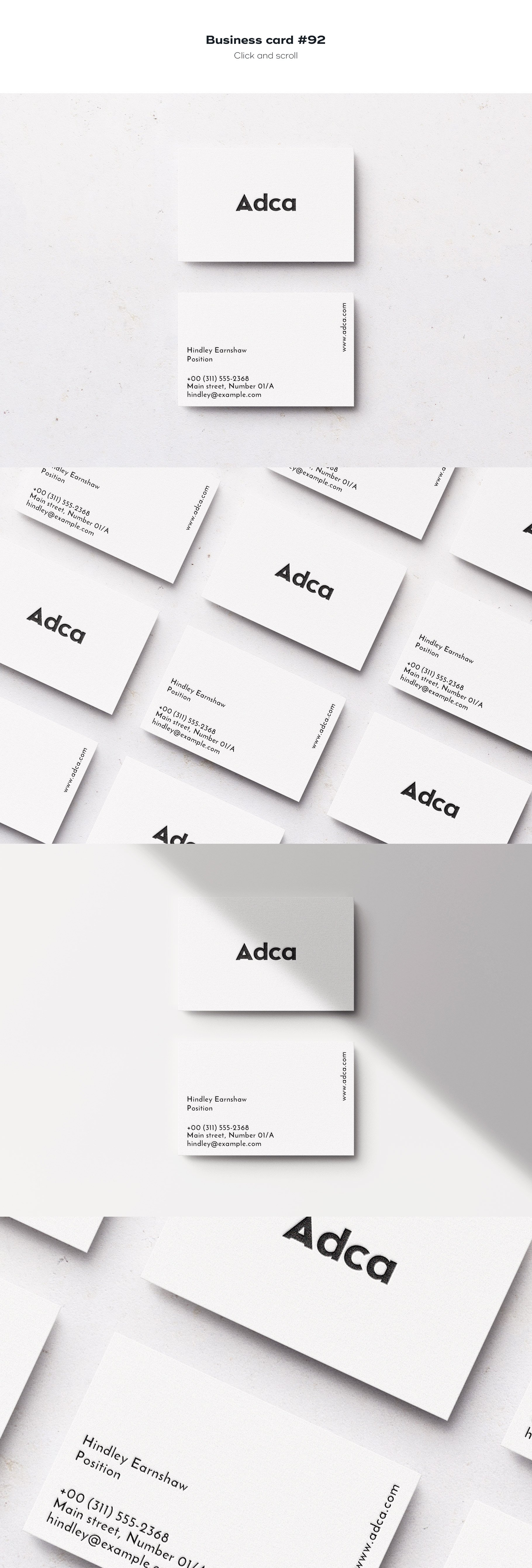 business card 92 552