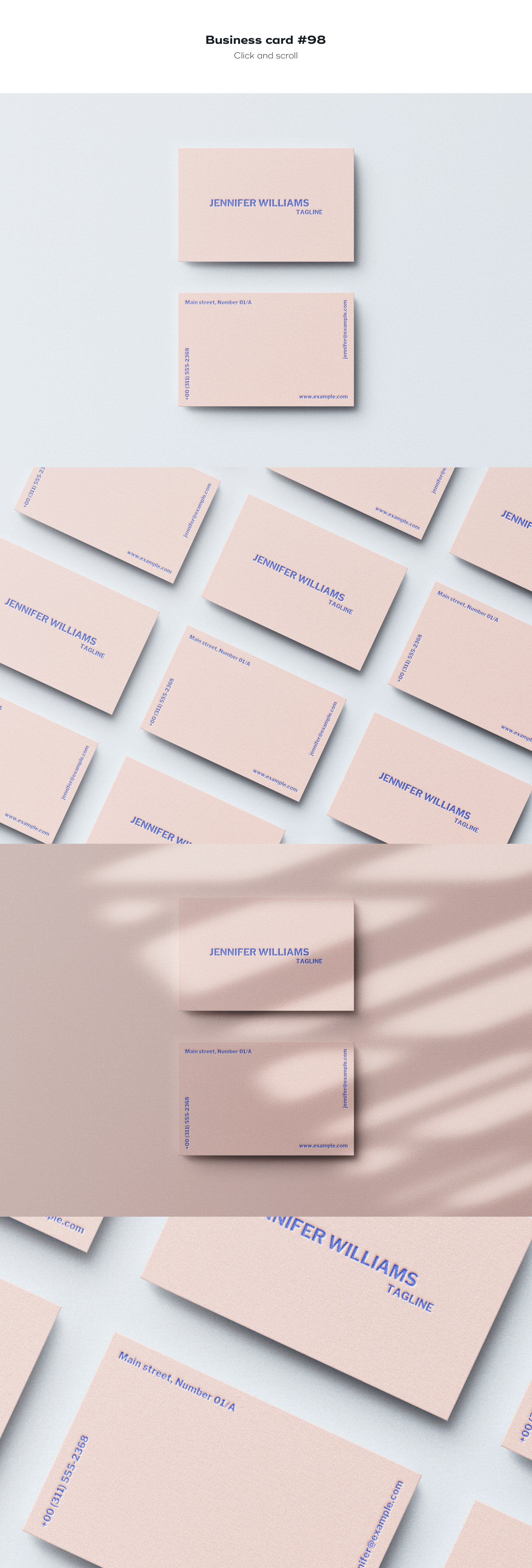 business card 98 815