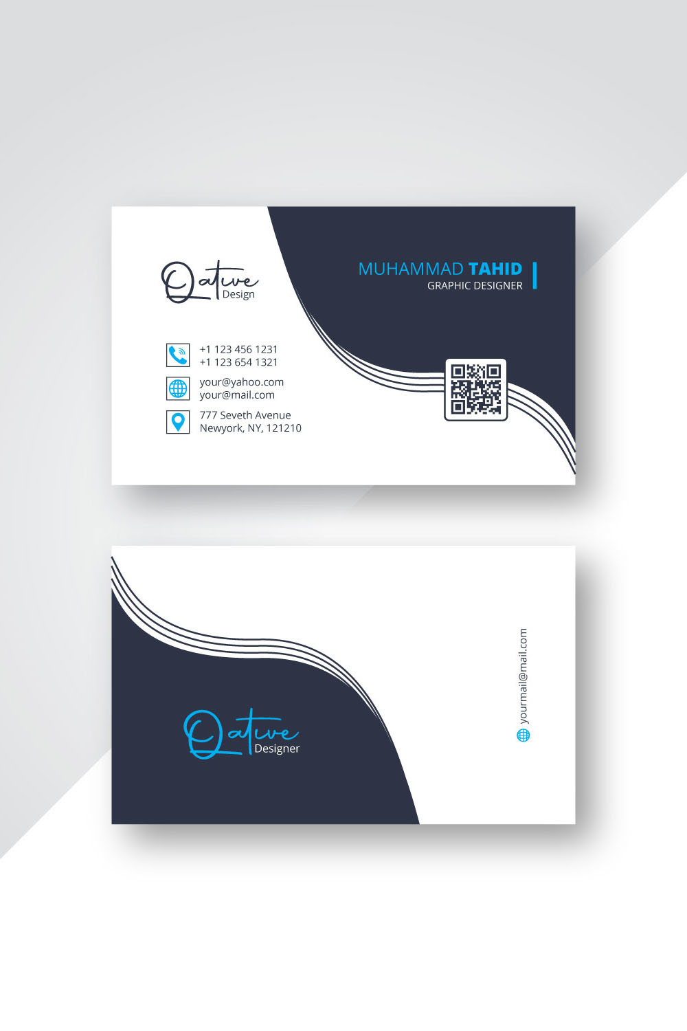 Business Card Vol 2 pinterest preview image.