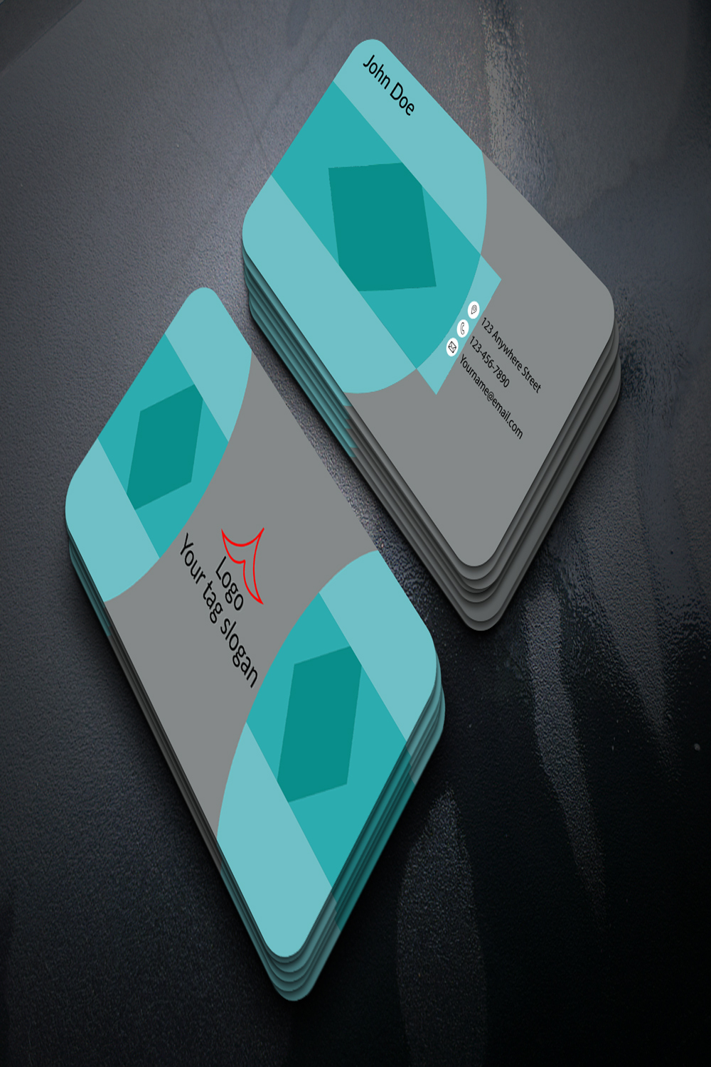 Business card pinterest preview image.