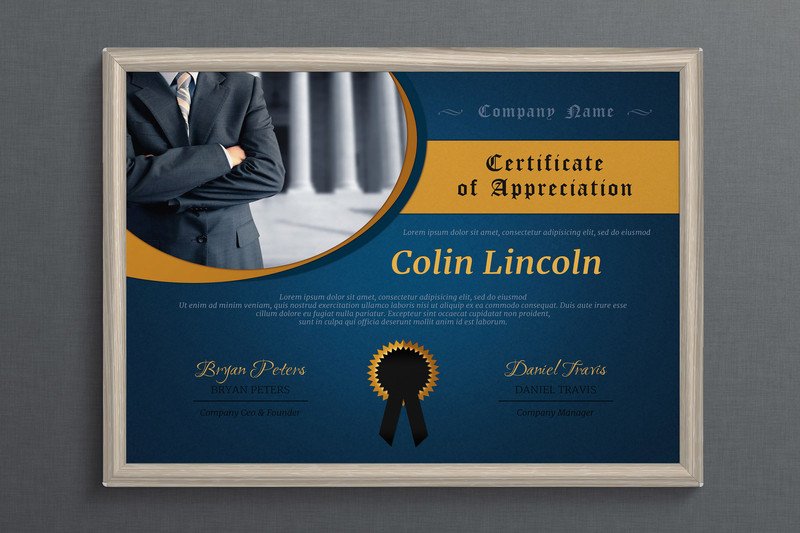 Business Certificate Template cover image.