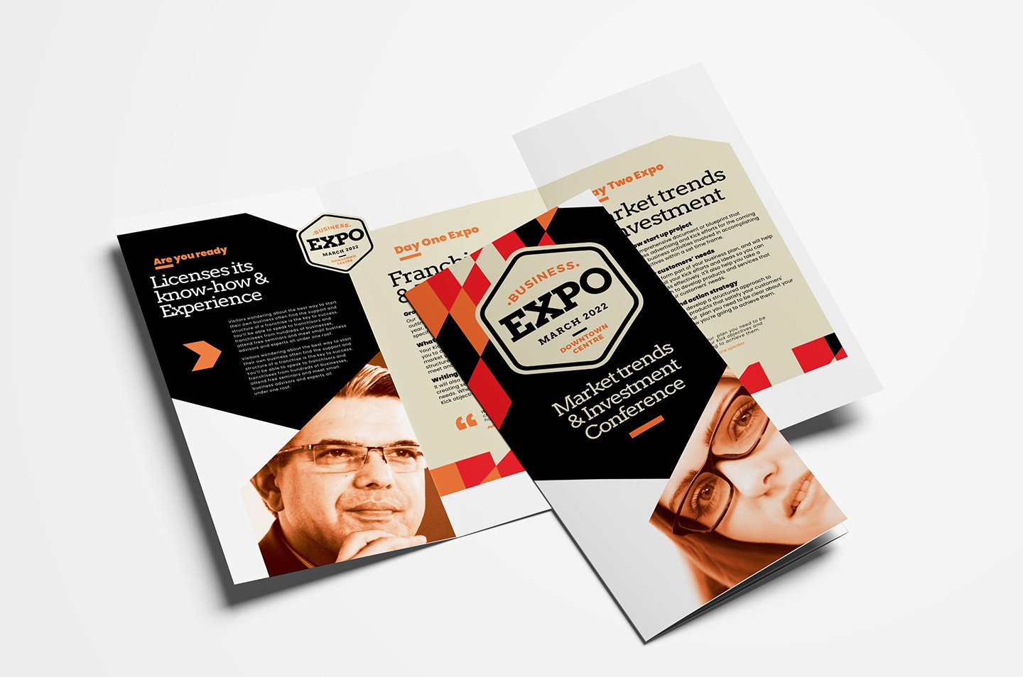 Business Event Trifold Brochure cover image.