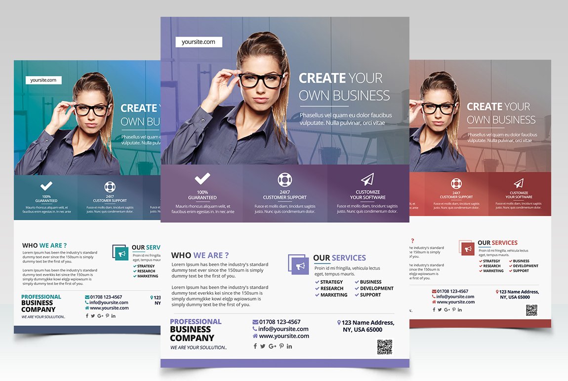 Create Business - PSD Flyer Template cover image.