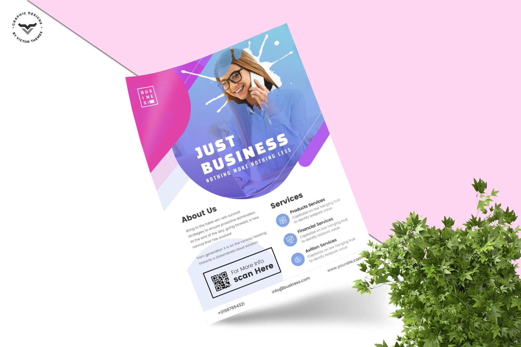 Business Flyer Template preview image.