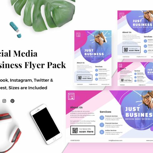 Business Social Media Template cover image.